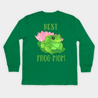 Best Frog Mom Kids Long Sleeve T-Shirt